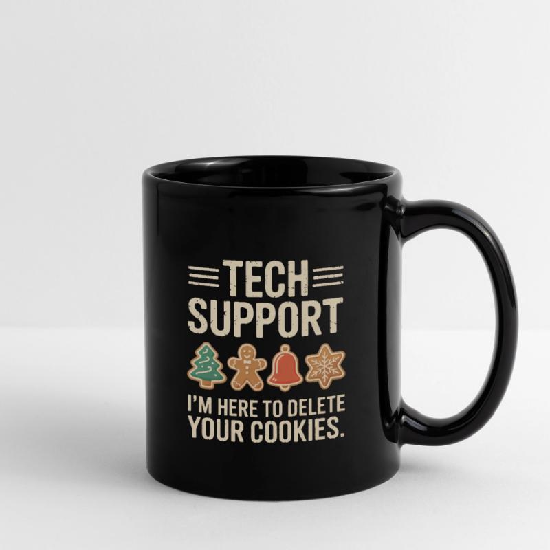 Tech Support Cookies: Debugging Yuletide Full Colour Mug