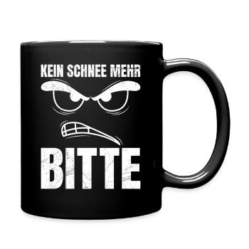 Winterdienst KEIN SCHNEE MER BITTE Lustiges - Tasse einfarbig - Schwarz - Rechts