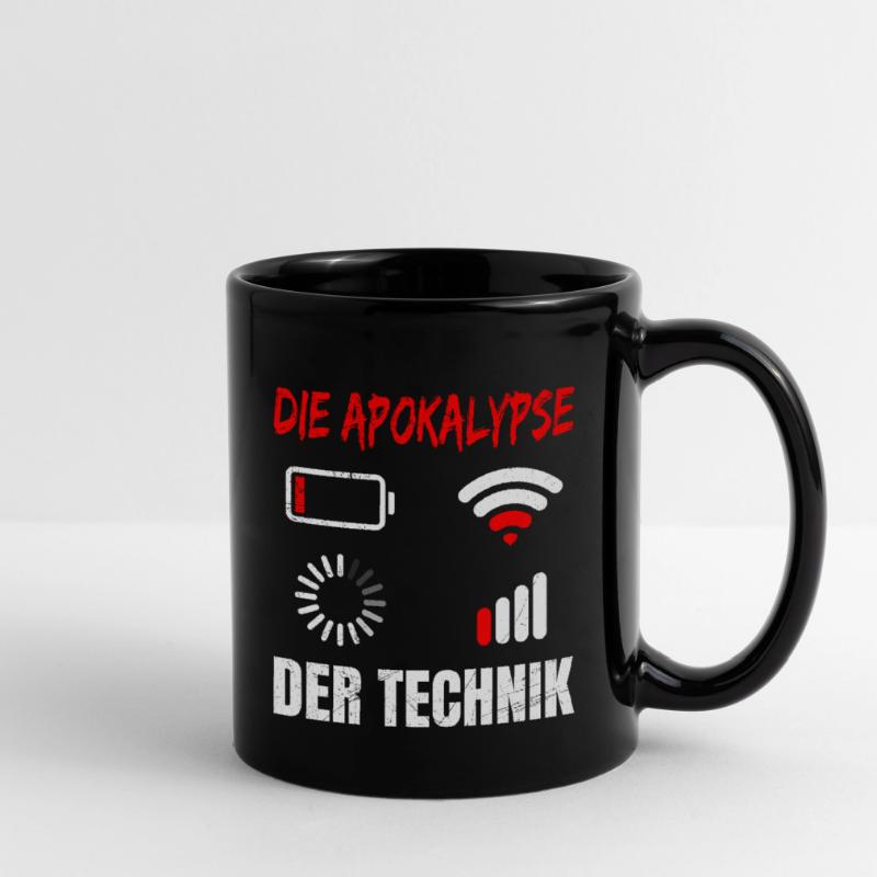 Coder DIE APOKALYPSE DER TECHNIK LUSTIG Tasse einfarbig