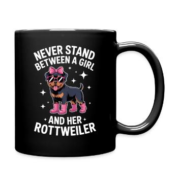 Drôles de Rottweiler : Cadeau Drôle de Rottweiler - Mug uni - noir - Droite