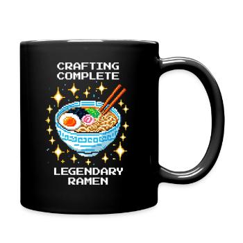 Crafting fertig: Legendäre Ramen - Tasse einfarbig - Schwarz - Rechts