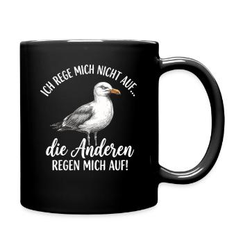 Seagull : Je ne suis pas fâché ! - Mug uni - noir - Droite