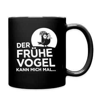 Le lève-tôt me fait ! - Mug uni - noir - Droite