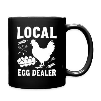 Lokal Eierdealer Illustration - Tasse einfarbig - Schwarz - Rechts