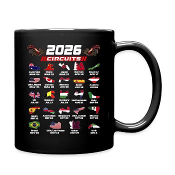 Formula  2026 Circuits  for True Formula Fans - Tasse einfarbig - Schwarz - Rechts