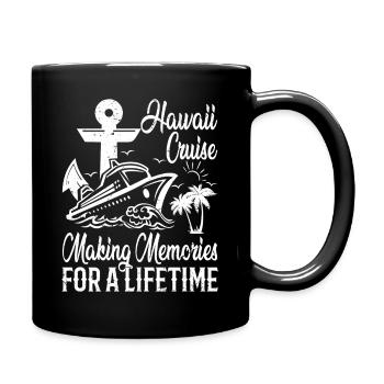 Croisière à Hawaï 2026 Voyage de vacances en famille assortie - Mug uni - noir - Droite