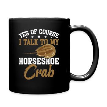 Encycloart Propriétaire de crabes fer à cheval arthropodes - Mug uni - noir - Droite