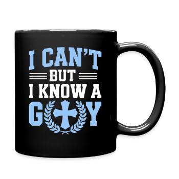 Je ne peux pas, je connais Dieu - Mug uni - noir - Droite