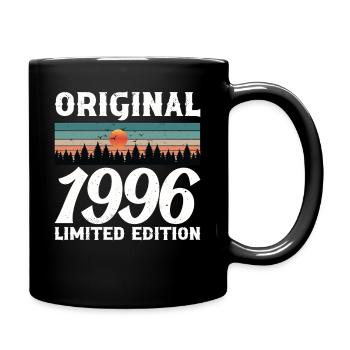 1996 Original Retro Vintage Geburtstagsgeschenk - Tasse einfarbig - Schwarz - Rechts