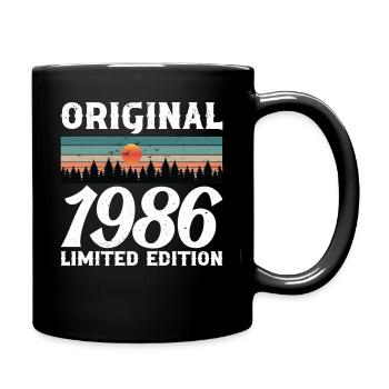 Cadeau d'anniversaire 1986 Original Rétro Vintage - Mug uni - noir - Droite
