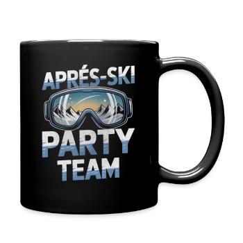 Après Ski Party Team Lunettes de Ski - Mug uni - noir - Droite
