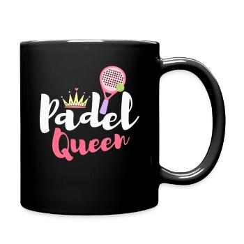 Frauen Padel Queen Padel Spielerin Tennis Padelspielerin - Tasse einfarbig - Schwarz - Rechts