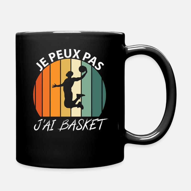 Je peux pas J'ai Basket - Mug uni - noir
