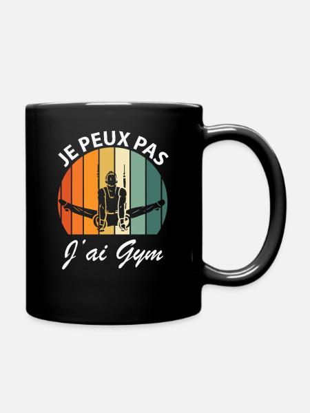 Je peux pas J'ai Gym - Mug uni - noir