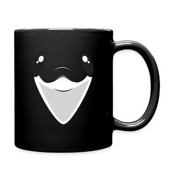 Lazy Dolphin Face Diy Costume for kids Lover - Full Colour Mug - black - Right