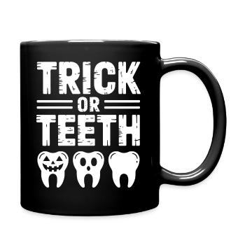 T-shirt Halloween Trick or Teeth - Mug uni - noir - Droite