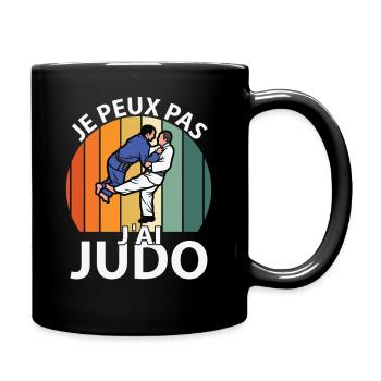I can't I have Judo - Full Colour Mug - black - Right