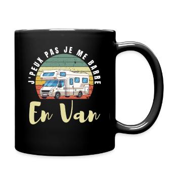 Ich kann nicht, ich fahre mit einem Van weg. - Tasse einfarbig - Schwarz - Rechts