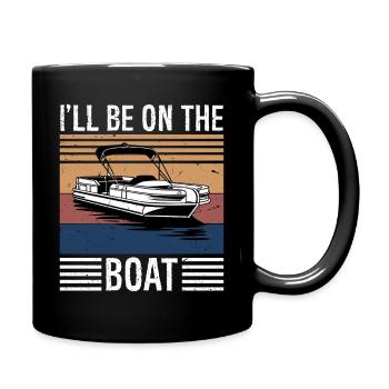 Amoureux de la navigation à voile Bateau à moteur à bord Je vais être - Mug uni - noir - Droite