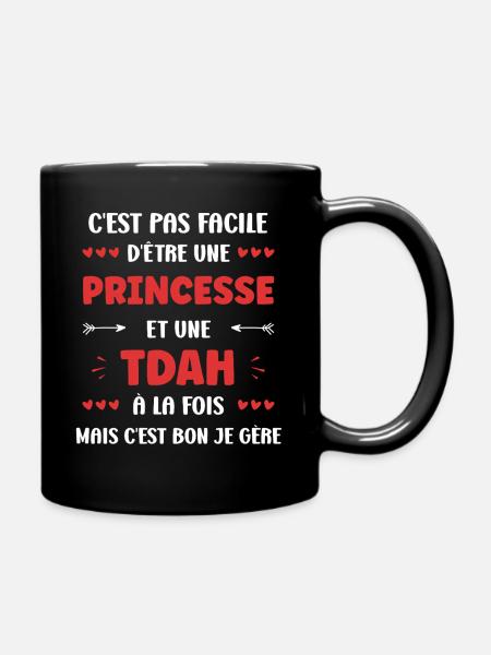 ADHS - Tasse einfarbig - Schwarz