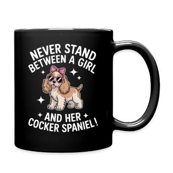 Cocker Spaniel Sprüche Cocker Spaniel Geschenk für - Tasse einfarbig - Schwarz - Rechts