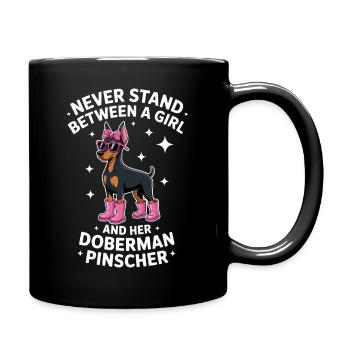 Don drôle de Doberman Pinscher Cadeau amusant du Doberman - Mug uni - noir - Droite