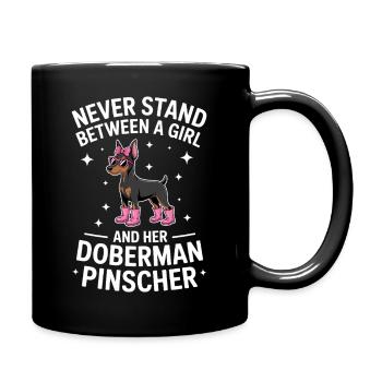 Don drôle de Doberman Pinscher Cadeau amusant du Doberman - Mug uni - noir - Droite