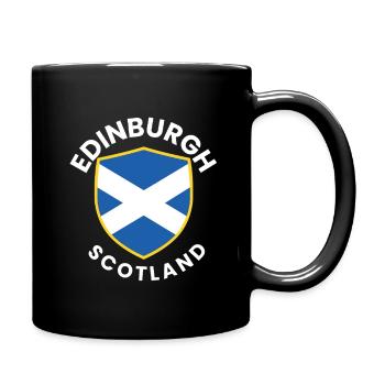 Edinburgh Shield Schottland - Tasse einfarbig - Schwarz - Rechts