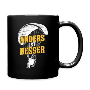 Parapente : DIFFÉRENT, C’EST MIEUX Amusant - Mug uni - noir - Droite