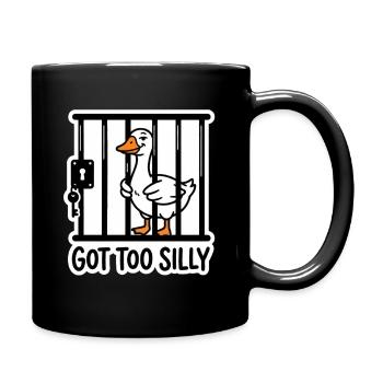 Silly Goose In Jail Got Too Silly Meme - Full Colour Mug - black - Right