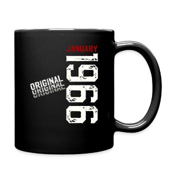 60e anniversaire Original Millésime janvier 1966 - Mug uni - noir - Droite
