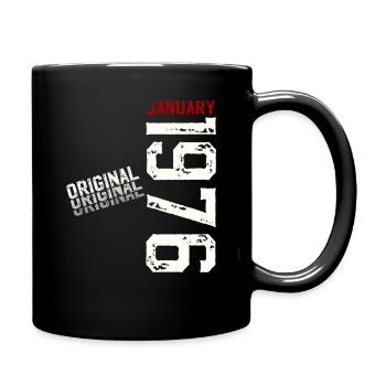 50e anniversaire Original janvier 1976 - Mug uni - noir - Droite