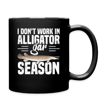  Alligator Fisher Fishing Lure Fisherman Rod - Full Colour Mug - black - Right