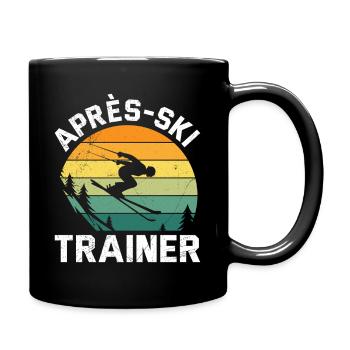 Skifahrer Lustig APRES-SKI TRAINER LUSTIG - Tasse einfarbig - Schwarz - Rechts