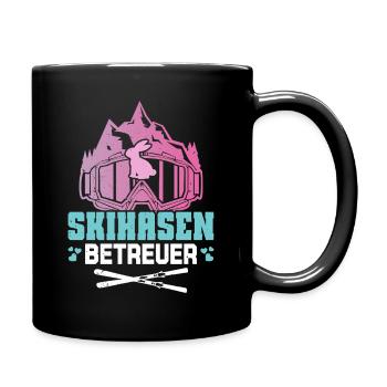 Ski Instructor SKI BUNNY SUPERVISOR Skiing Fun - Full Colour Mug - black - Right