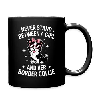 Expression des Border Collie : plaisanterie, cadeau Border Collie - Mug uni - noir - Droite
