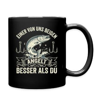 "Better Than You" – Funny Angler Shirt - Full Colour Mug - black - Right