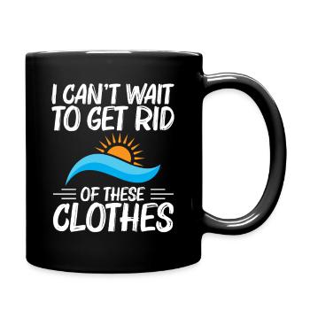 Naturist Nacktheit Freiheit Liebhaber Nacktheit Naturismus Naturismus - Tasse einfarbig - Schwarz - Rechts