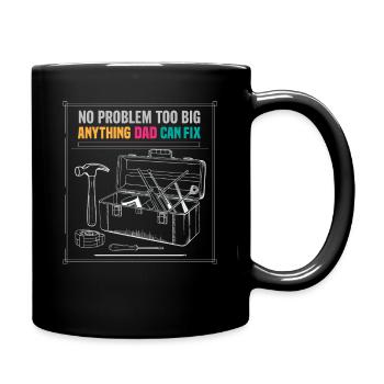 Graphique de la boîte à outils Papa Fix It - Mug uni - noir - Droite