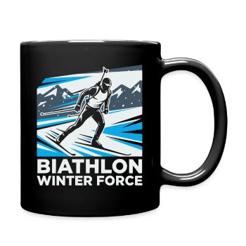 Biathlon Athlete Sport Sport Winter Sports - Full Colour Mug - black - Right