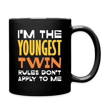 Les règles des Gémeaux les plus jeunes ne s’appliquent pas - Mug uni - noir - Droite