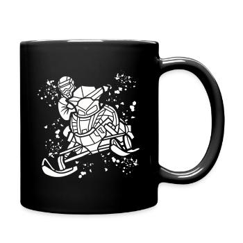 Skidoo Vibrant Snowmobile Adventure - Full Colour Mug - black - Right