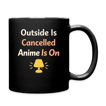 Anime-hausmensch Kuscheliger Weeb - Tasse einfarbig - Schwarz - Rechts