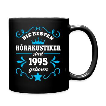 Hearing Aid Acoustician Birthday Born 1995 Colleagues Born - Full Colour Mug - black - Right