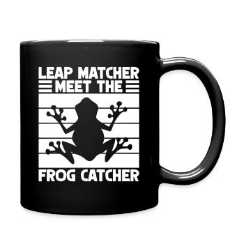 Frog Catcher Leap Matcher Meet The Catcher Frog - Tasse einfarbig - Schwarz - Rechts