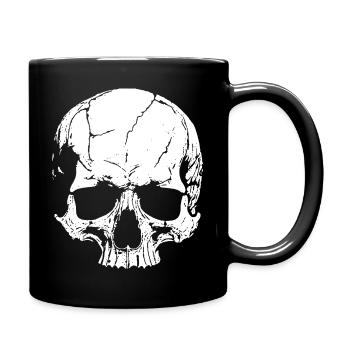 Crâne avec style - Mug uni - noir - Droite