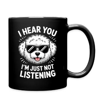 Bichon Frisé Sayings Funny Bichon Frisé Gift - Full Colour Mug - black - Right