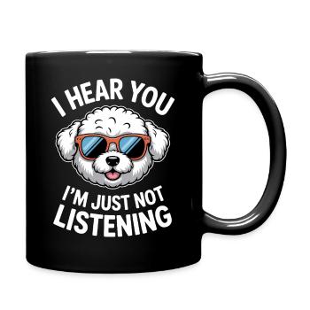 Bichon Frisé Sayings Funny Bichon Frisé Gift - Full Colour Mug - black - Right
