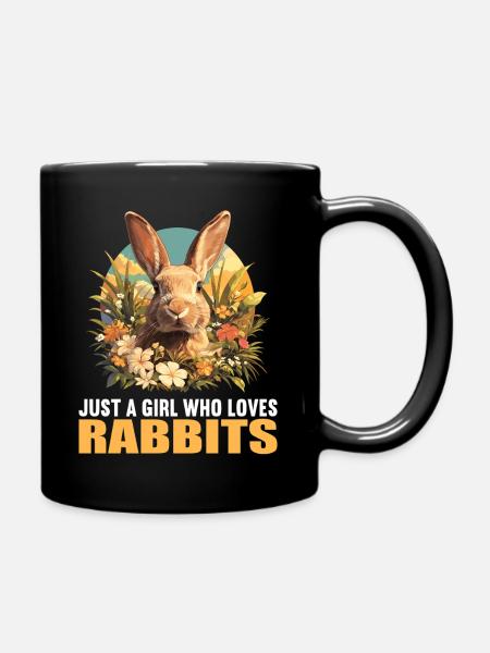 Hasen Hase - Tasse einfarbig - Schwarz
