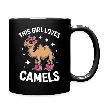 Kamele Spruch Lustiges Kamele Geschenk - Tasse einfarbig - Schwarz - Rechts